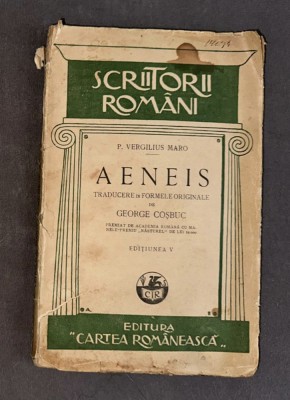 Pu. Vergilius Maro - Aeneis Eneida (traducere in versuri de George Cosbuc) 1920 foto
