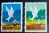 Islanda 1972 păsări fauna. 2v neștampilata, Nestampilat