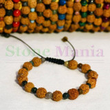 Bratara rudraksha 8mm si agat indian 4mm, Stonemania Bijou