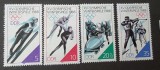 Seria Completă DDR 1988 - Jocurile Olimpice de Iarnă Calgary, Sărituri Schi, Patinaj Viteză, Bob, Biatlon, 4v, MNH -A333