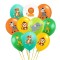 Set 20 baloane latex, imprimeu color animalute zoo, 30cm, Ropet