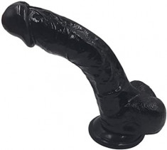 Dildo Penis 20/3.5cm Realistic Ventuza Balls Natural Shape Black Dong foto