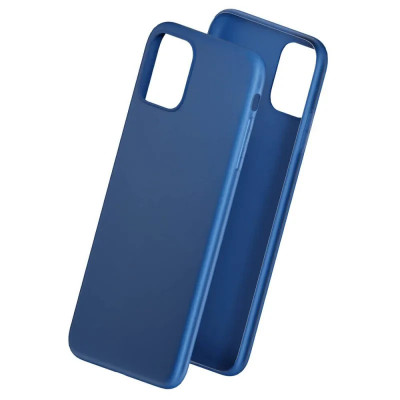 Husa Cover Silicon Mat 3mk pentru iPhone 13 Pro Max Albastru foto