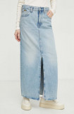 G-Star Raw fusta jeans maxi, drept