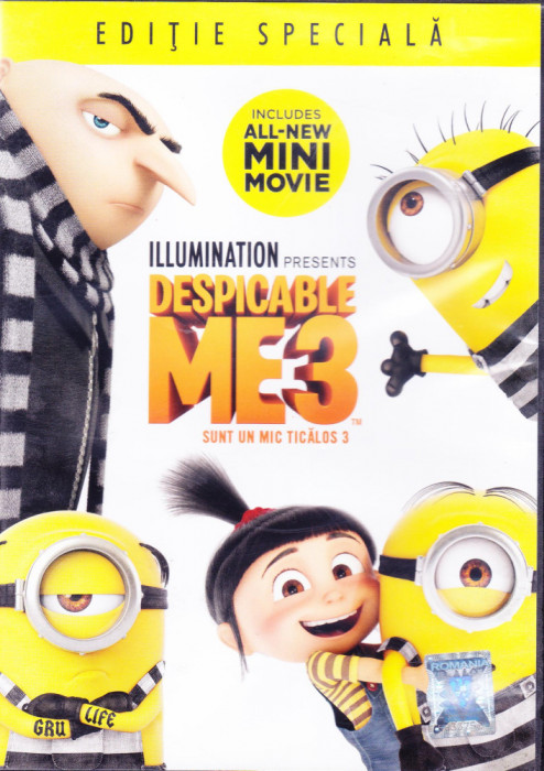 DVD animatie: Despicable me 3 - Sunt un mic ticalos 3 ( dublat in lb. romana )