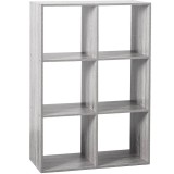 Etajera 5Five Mix n&amp;apos;Modul cu 6 compartimente, PAL, 68x32x101 cm, gri Household NewTrend
