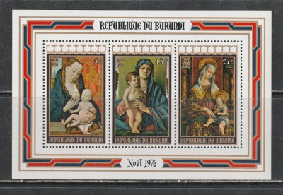 Burundi 1976 - Craciun S/S 1v MNH foto