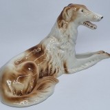 Caine Barzoi - Bibelou portelan vechi, vintage ROYAL DUX - CEHOSLOVACIA
