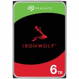 HDD Seagate HDD NAS IronWolf 6TB CMR, 3.5, 256MB, 5400RPM, RV Sensors, SATA, Rescue Data Recovery Services 3 ani, TBW: 180 &quot;ST6000VN006&quot;