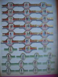 HOPCT LOT NR 56 -ISTORIA MODEI SI A COAFURII WW -70 BUC-ETICHETE VECHI DE TRABUCURI / CIGARS LEBELS -COLECTIE DE LUX-LITHO
