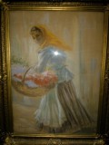 Florăreasa - Ghelman Lazăr, Album Pictură Pastel, 68x48 cm