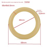 Cumpara ieftin Membrana de schimb pentru Piston cap compresor fara ulei 68x48x0.8mm CH185
