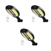 3x Lampa solara LED, 30W, senzor de miscare, telecomanda, 3 moduri, Oem