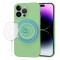 Husa silicon iPhone 14 Pro Max Techsuit SoftFlex MagSafe, verde deschis