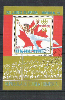 Eq. Guinea 1974 Sport, perf. sheet, used I.063 foto