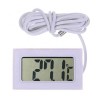 Termometru Digital cu Senzor Fir TPM-10, Interior/Exterior, LCD, -50+70&deg;C, Auto/Casa, Incastrabil, Baterie Inclusa