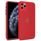 Husa Silicon Breath Samsung Galaxy A21s (A217), Rosu - Protectie Premium