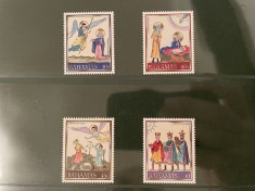 bahamas - serie timbre pictura religie craciun nestampilata MNH foto