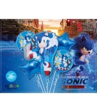 Set 5 Baloane Folie Sonic, Part-y Decoratiuni Aniversare Copii