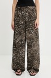 Answear Lab pantaloni de trening culoarea gri, lat, high waist