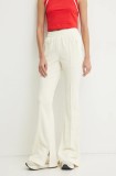 Adidas Originals pantaloni de trening Firebird culoarea bej, uni, JJ0936