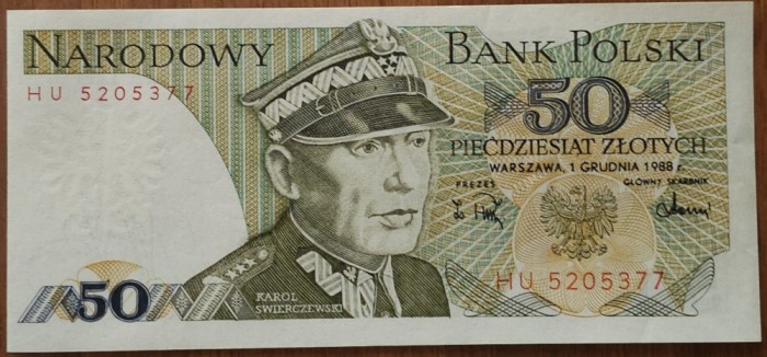 50 zloți 1988, Polonia, XF