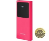 Baterie Externa Colorum 10000mAh, 10W, 2 x USB-A, Magenta, Universal, Li-Polymer
