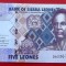 Sierra Leone 5 Leones 2022 UNC necirculata **