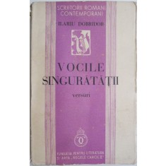Vocile singuratatii (versuri) &ndash; Ilariu Dobridor