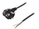 Cablu Electric PVC 3x0,75mm2 Negru 1m 16A 250V