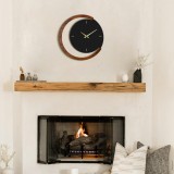 Cumpara ieftin Ceas de perete decorativ din metal Aps117 Negru 48x48 cm