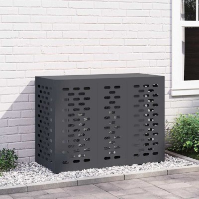 vidaXL Husă pentru aer condiționat Antracit 110 x 50 x 80 cm Oțel 865906 foto