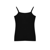 Cumpara ieftin Maiou cu bretele din bumbac, pentru dama, 46100, Negru