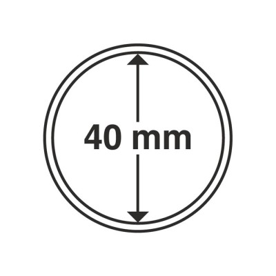 Capsule pentru monede, diametru interior 40mm, cutie 10buc. foto