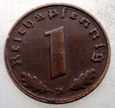 2.426 GERMANIA 1 REICHSPFENNIG 1937 D foto