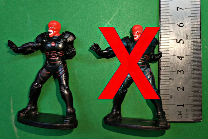 C6 Figurină Red Skull 6 cm Marvel plastic nazist malefic antagonist Hellboy