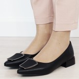 Pantofi negri comozi din piele naturala BY6921-2 03