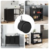 vidaXL Roată 12 pcs Negru și argintiu 37,8 x 40 mm Fier și PP 864775