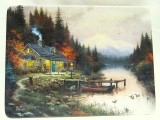 FARFURIE DECORATIVA CERAMICA DECOR THOMAS KINKADE BRADEX EDITIE LIMITATA AUTUM SERENITY 21 CM