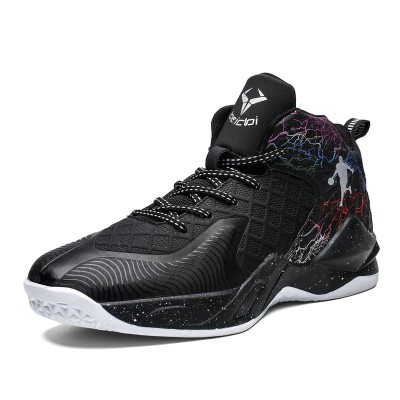 Sneakers pentru baschet MBrands, negru si pereche sosete 40 foto