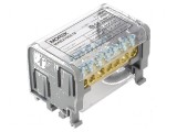 Bloc de distribuție pentru term. &icirc;mbinare cu 2 borne, 14 gri, 1kV