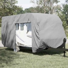 Gossi husa de rulota gri 610x250x220 cm tesatura netesuta