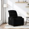 vidaXL Fotoliu rabatabil, negru, material textil 374149