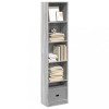 VidaXL Bibliotecă, gri sonoma, 40x24x176 cm, lemn prelucrat 857797