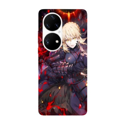 Husa compatibila cu Huawei Nova Y70 model Alter Saber Fate Grand Order, Silicon, TPU, Viceversa foto