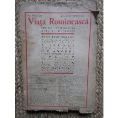 VIATA ROMANEASCA 1933 ANUL XXV IUNIE-SEPTEMBRIE NR 6-9