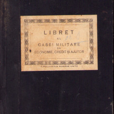 HST A1300 Libret Cassa Militară de Economie Credit și Ajutor 1933 Sibiu