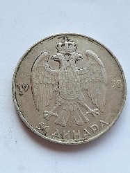 Moneda 50 dinari argint 1938 Iugoslavia foto