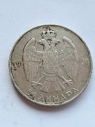 Moneda 50 dinari argint 1938 Iugoslavia