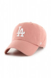 Cumpara ieftin 47brand șapcă de baseball din bumbac MLB Los Angeles Dodgers culoarea portocaliu, cu imprimeu, 47 Brand